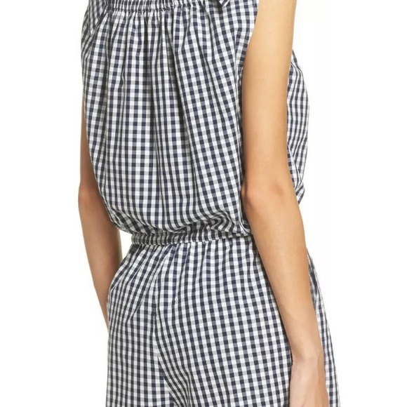NWT TORY BURCH Tory navy and white gingham romper size 2 - Picture 11 of 14
